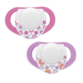 پستانک چیکو فیزیو ارتودنسی لاتکس طرح شکوفه 0-6 ماه